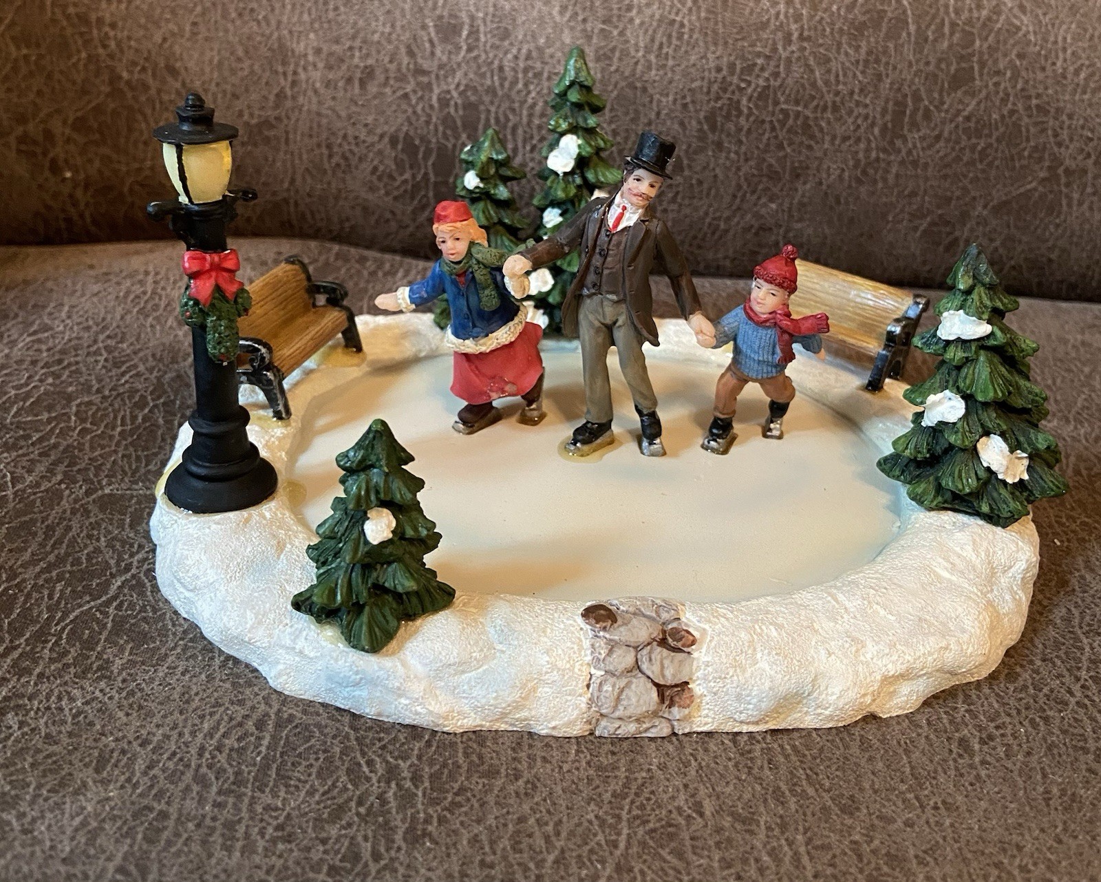 St. Nicholas Square Christmas Village Holiday Skating Pond Accessory Piece