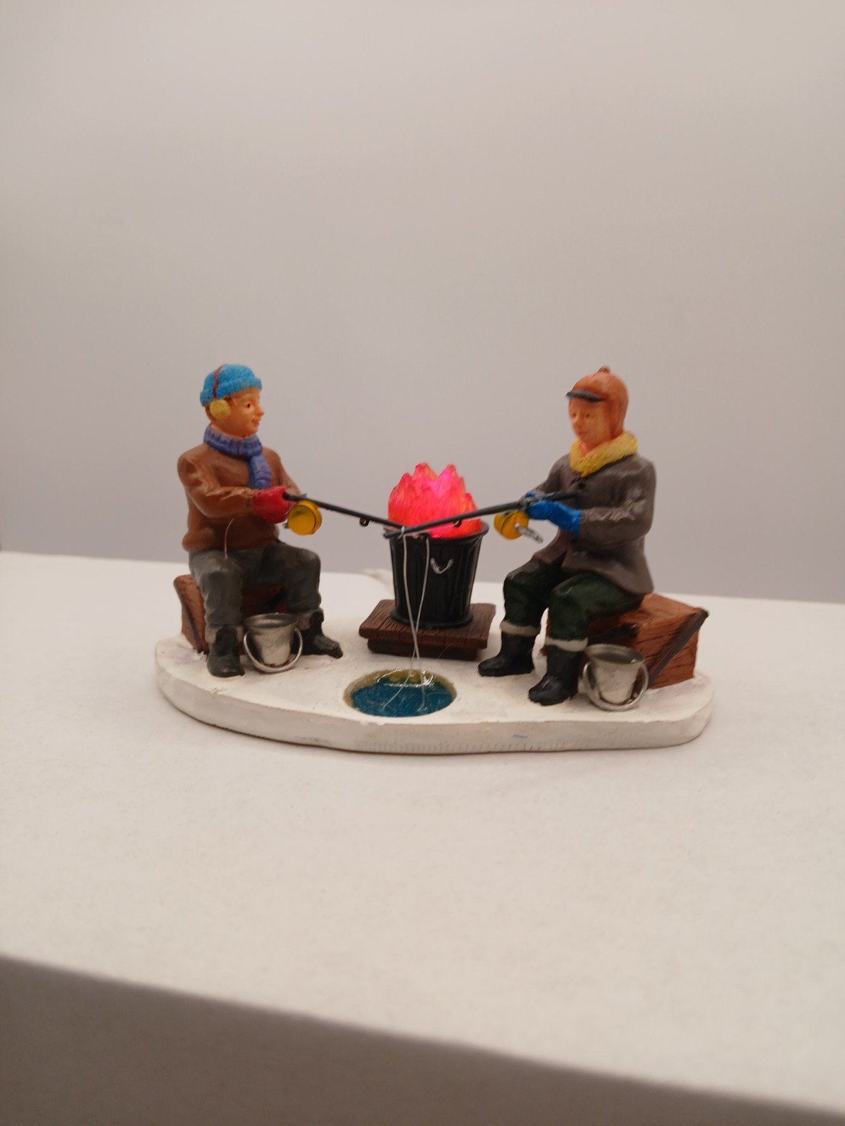 Lemax Village Collection Ice Fishermen Battery Operated #14672