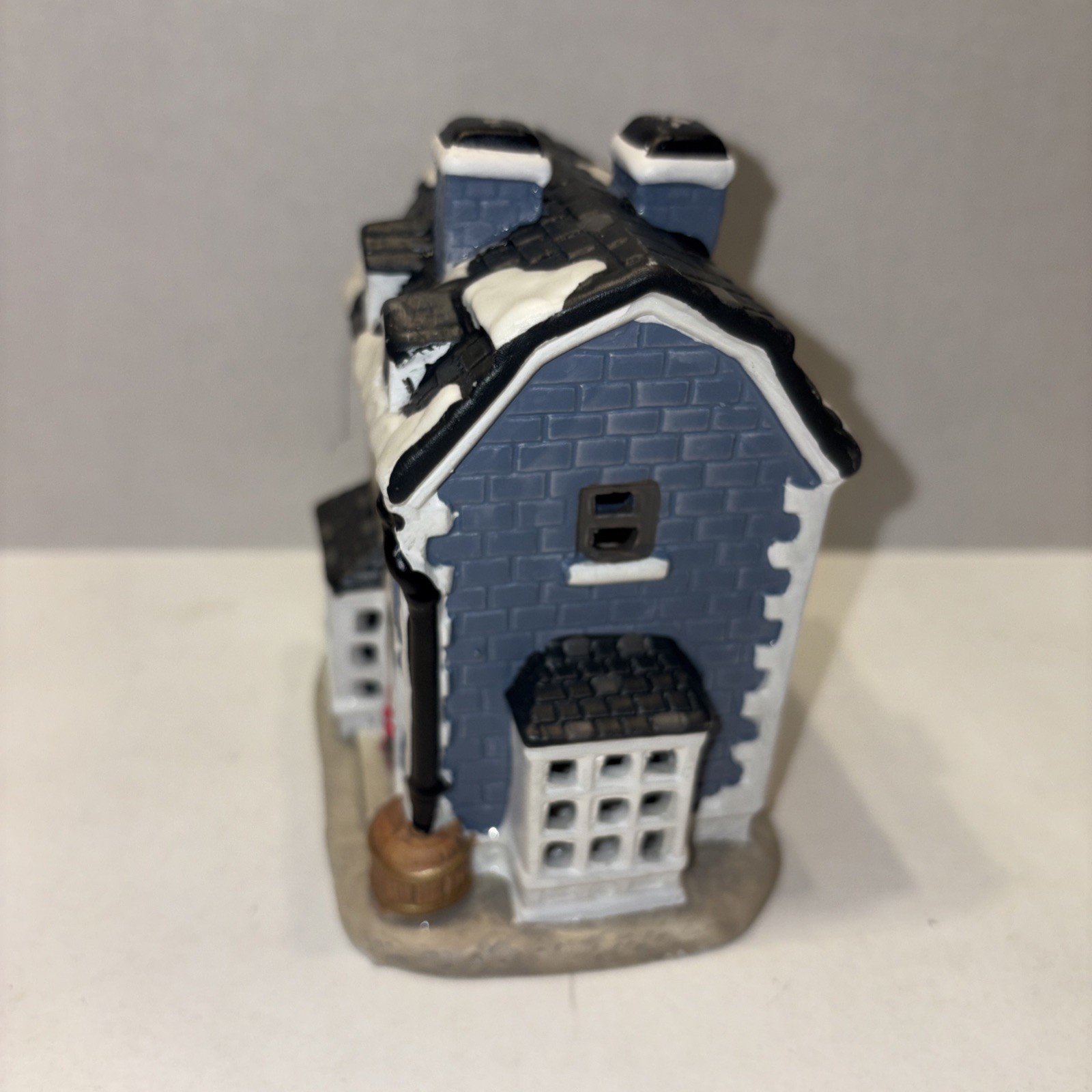 Cindy Blue Bakery Porcelain Mini House (4.25″H) Christmas Village Vintage 1980s