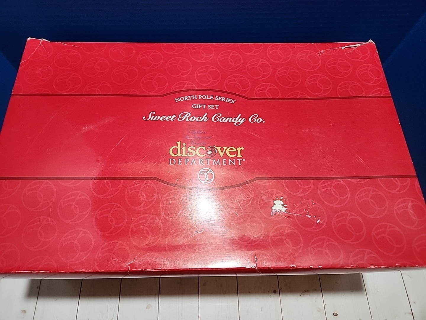 Department 56 Christmas Village Sweet Rock Candy Co Gift Set #56725