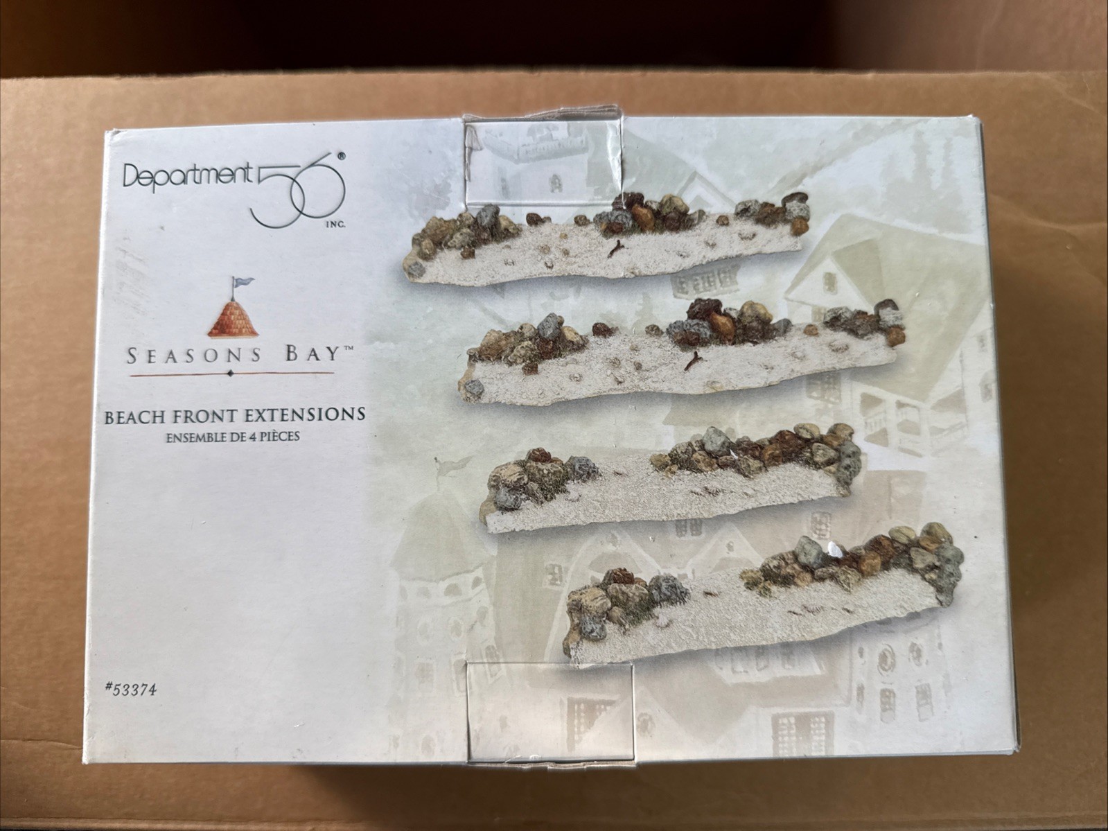 Dept 56 Seasons Bay Beach Front Extensions 56.53374 Set of 4