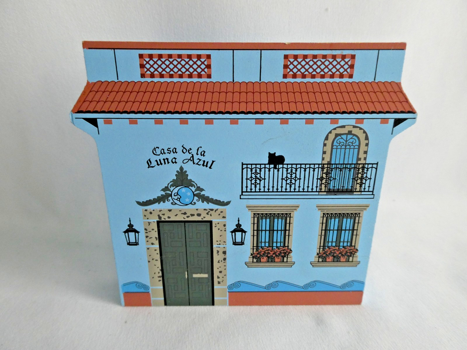 Cat’s Meow Wooden Shelf Sitter Casa de la Luna Azul Mexico 2004 Faline
