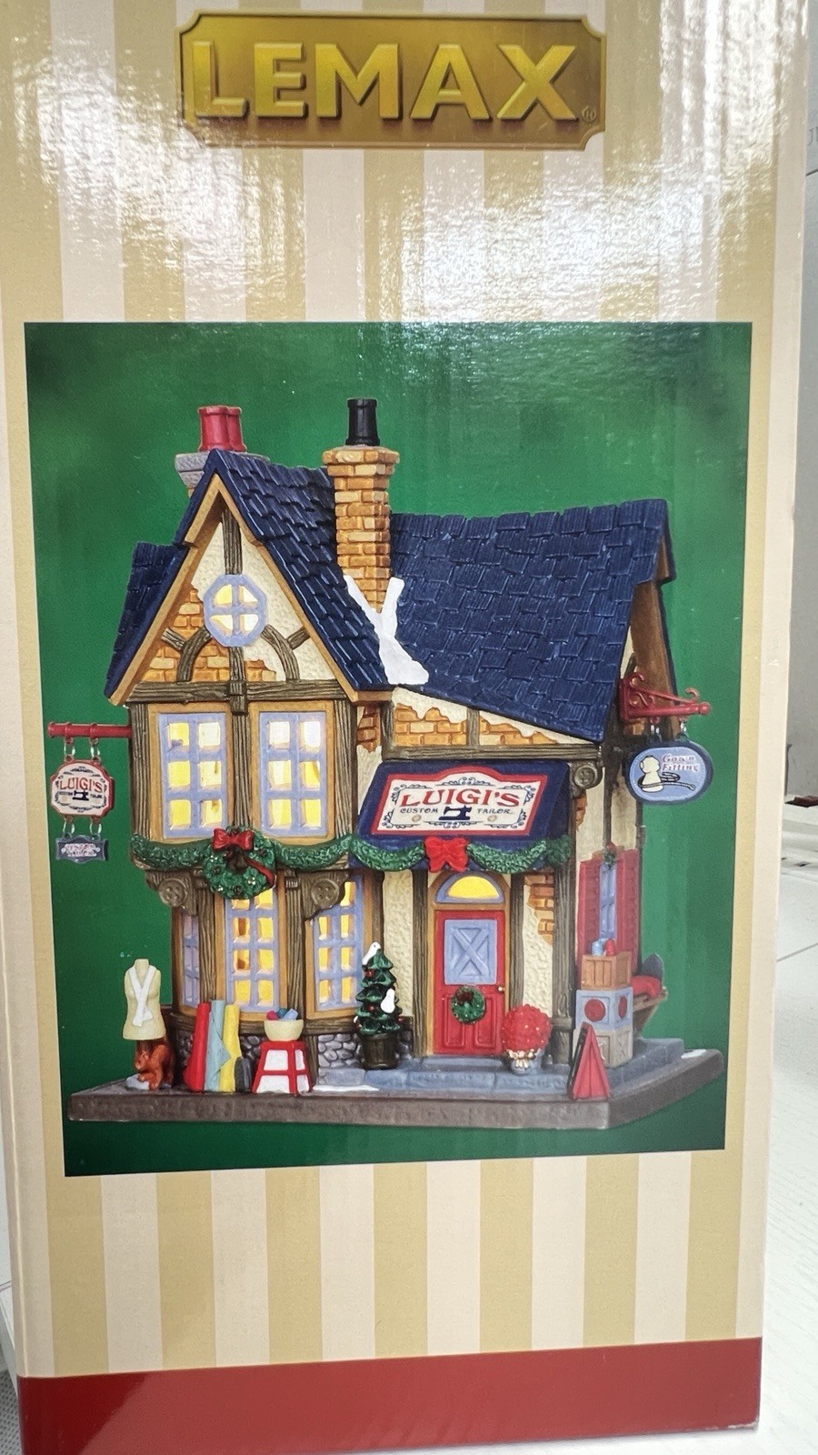 Lemax Holidays & Seasons “Luigi’s Custom Tailor” 35543 Retired 2013 RARE And NEW