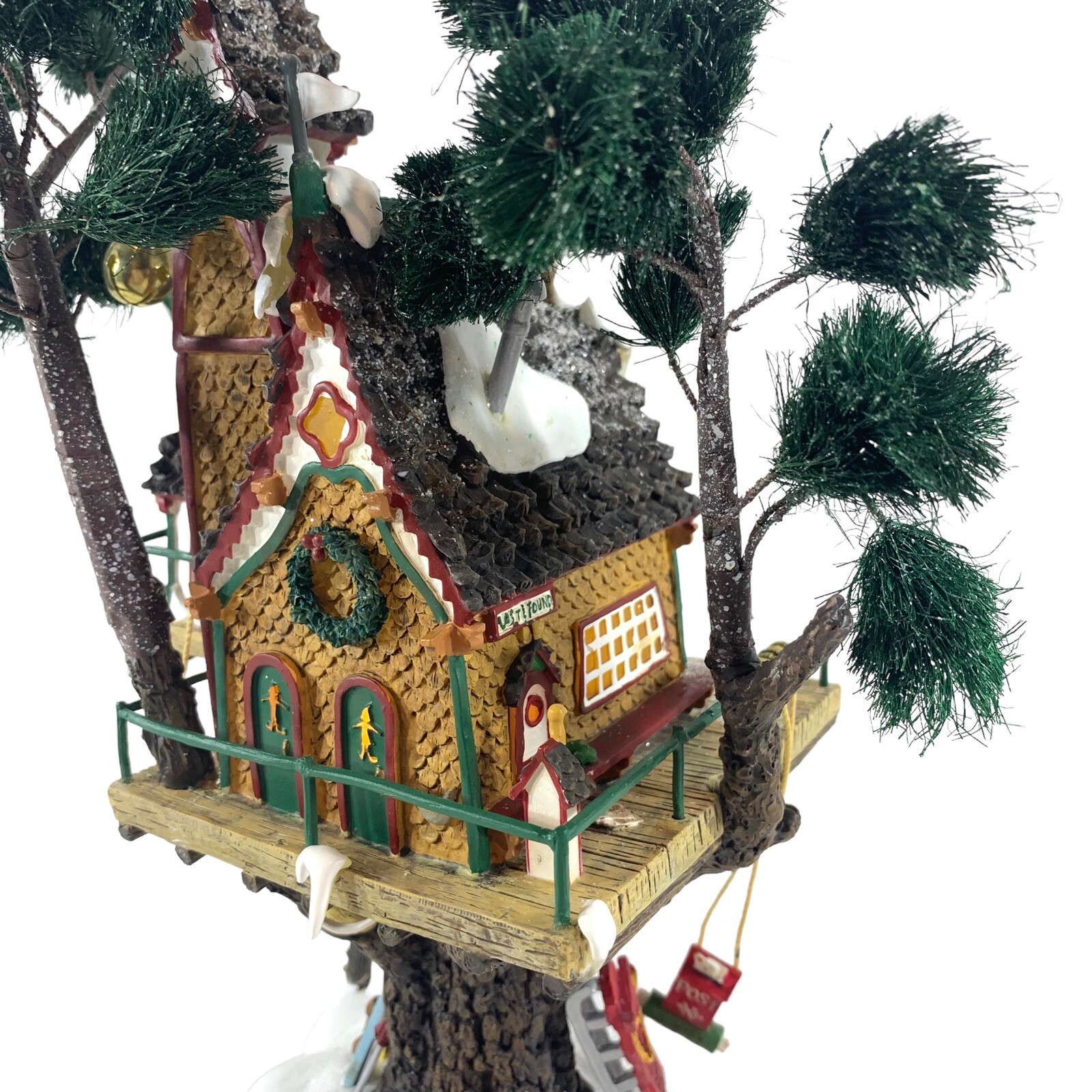 Dept 56 Town Meeting Hall Lighted Tree House North Pole Woods 56.56880