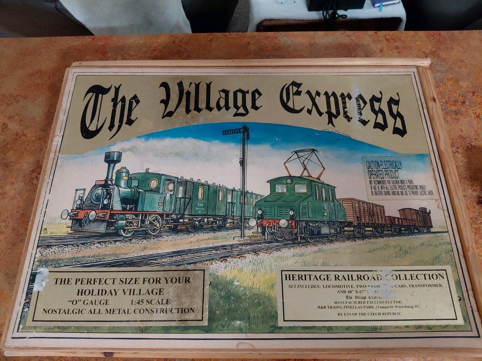 Heritage Village Express O Gauge Scale Electric Train Set WORKS!,very Rare