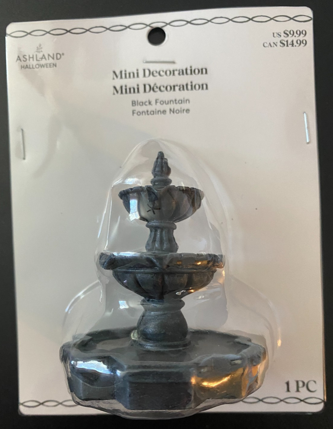 ASHLAND HALLOWEEN MINIATURES BLACK FOUNTAIN ~ NEW IN PKG 2025