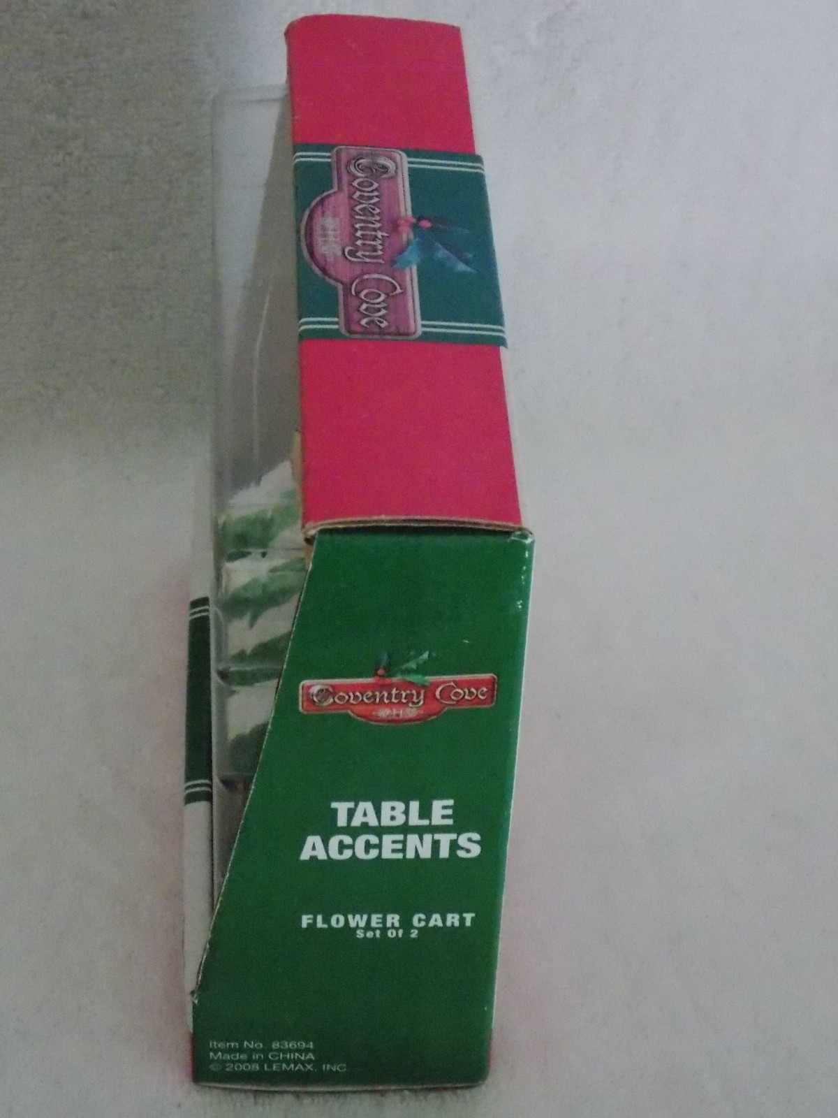 2008 Lemax Table Accents Flower Seller & Cart #83694