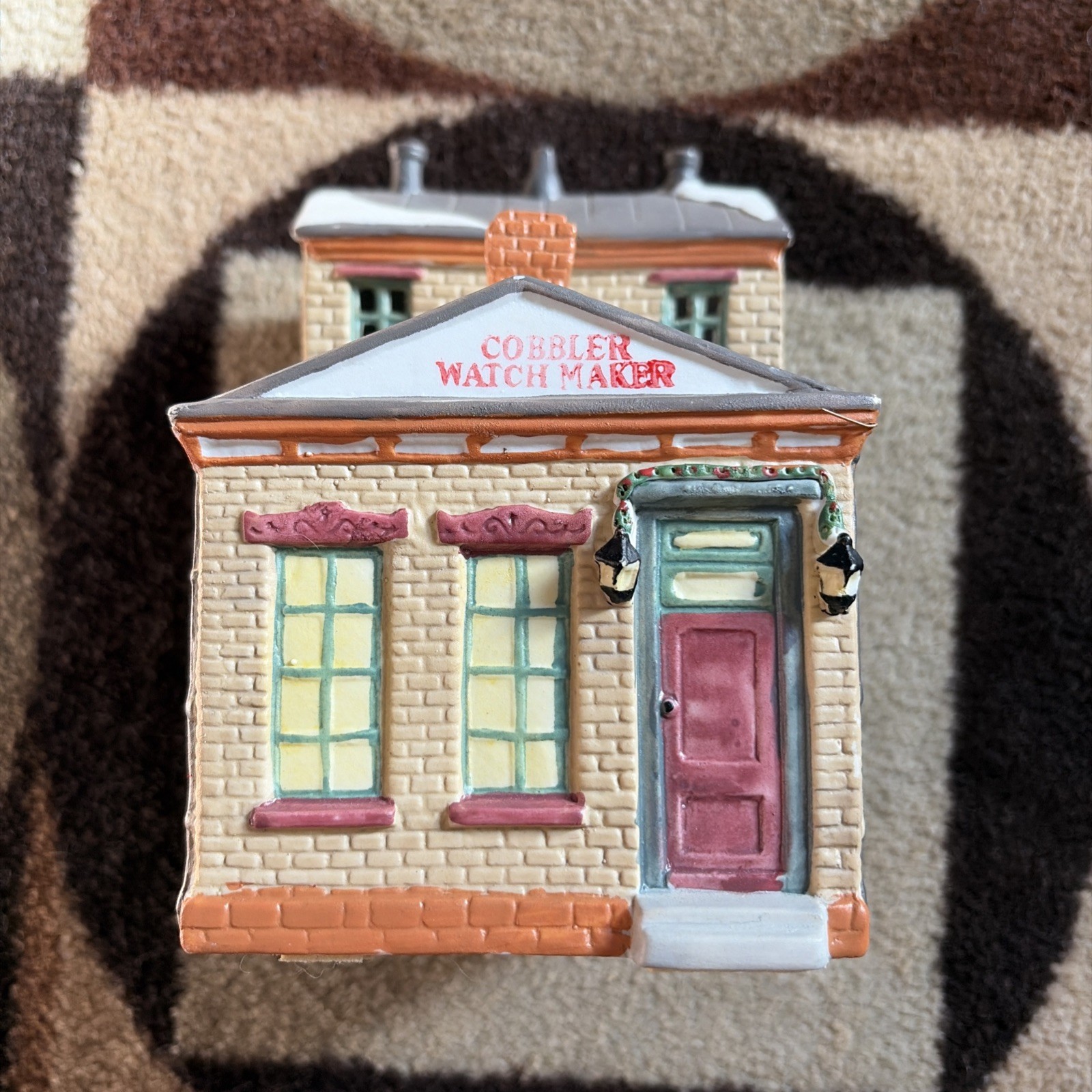 Lemax Christmas Village Collection Cobbler Watch Shop 1992 No Light