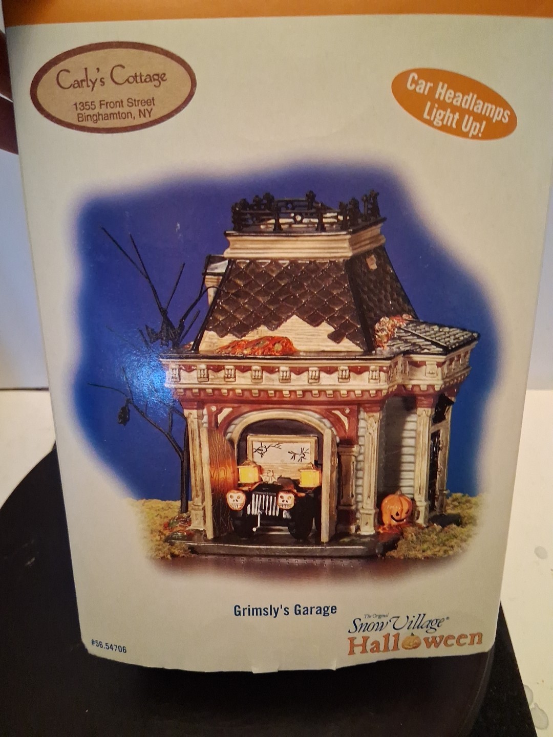 Vintage Department 56 Grimsly’s Garage Snow Village Halloween Works 2005. Nice