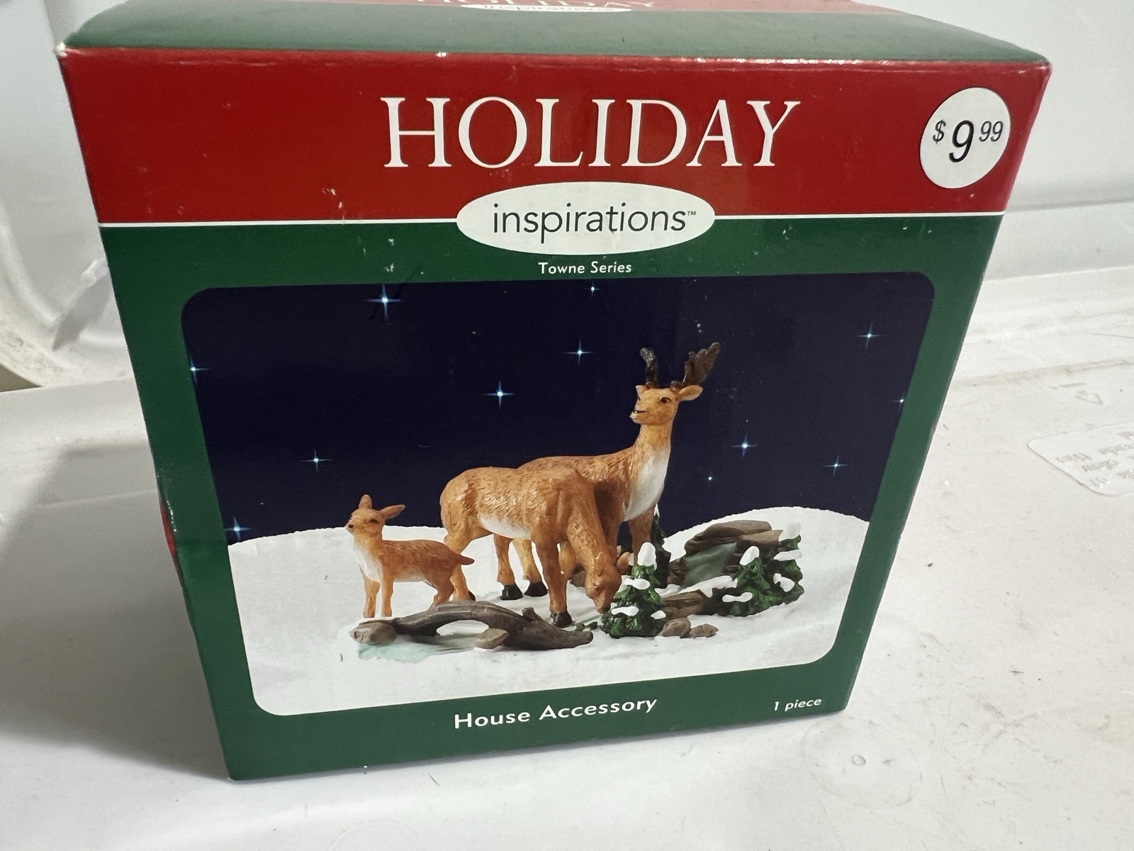 Holiday Inspirations Towne Series Deer Family Accessory NIB