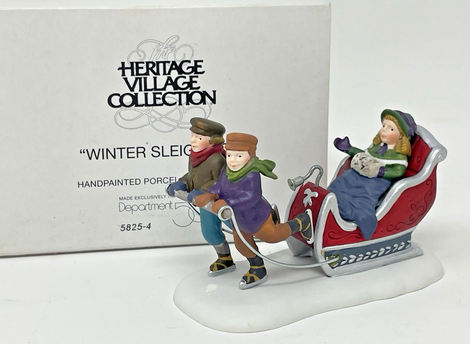 Dept 56 Winter Sleighride Heritage Village Collection 5825-4 in Original Package