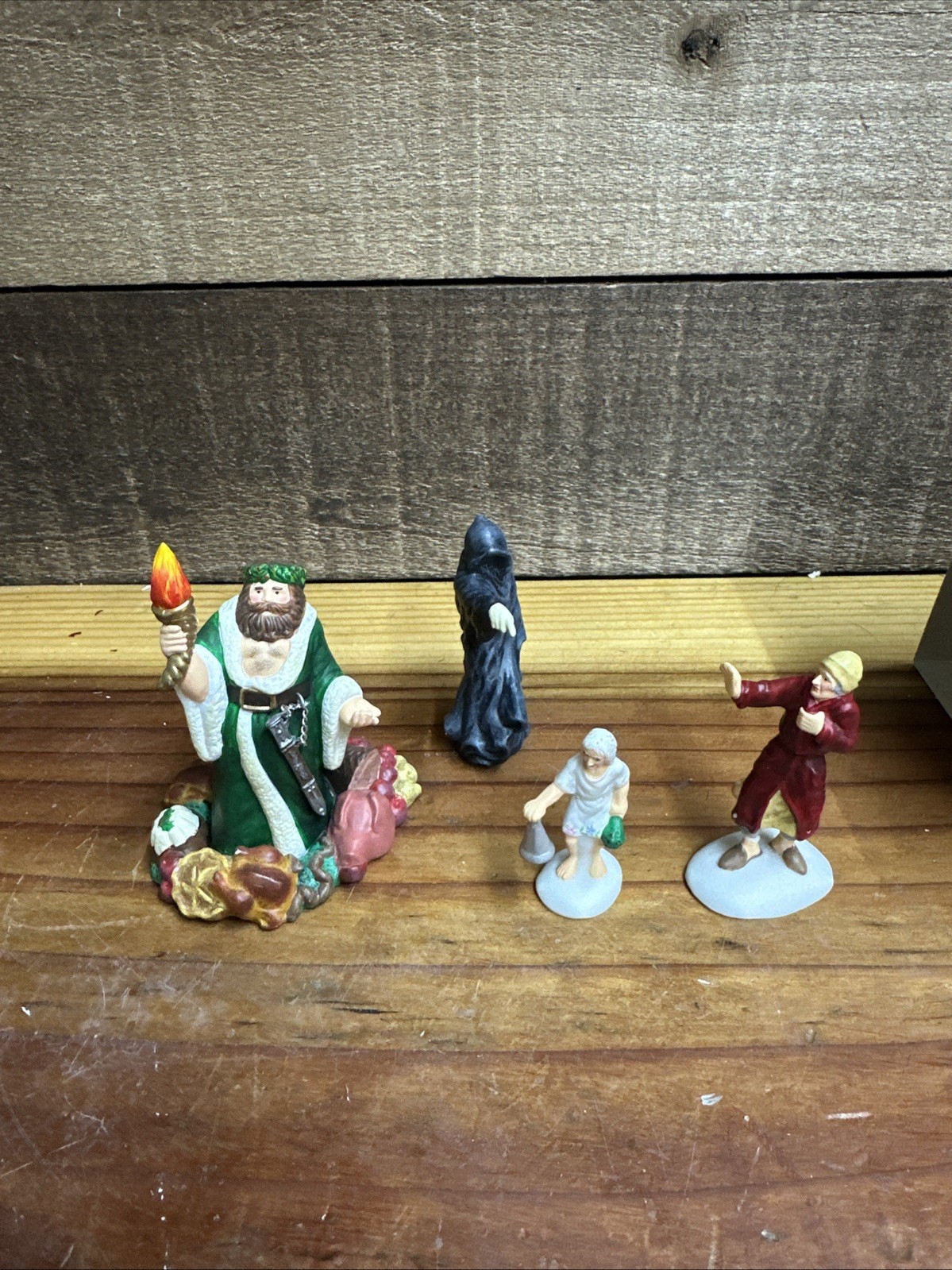 Dept 56 A Christmas Carol Visit (3 Ghosts Visit Scrooge) Dickens’ -in Box flaw
