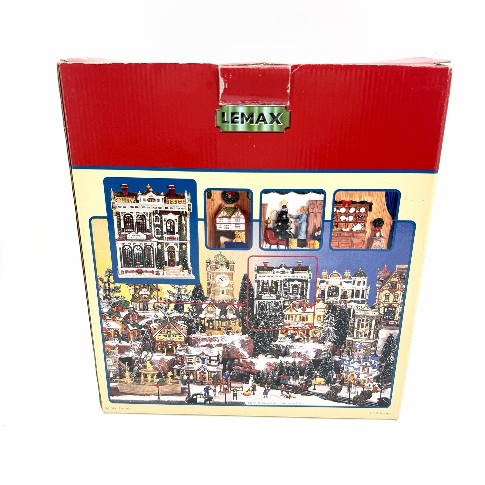 LEMAX Heritage Furniture Store Fiber Optic Lighted Christmas Village – VIDEO