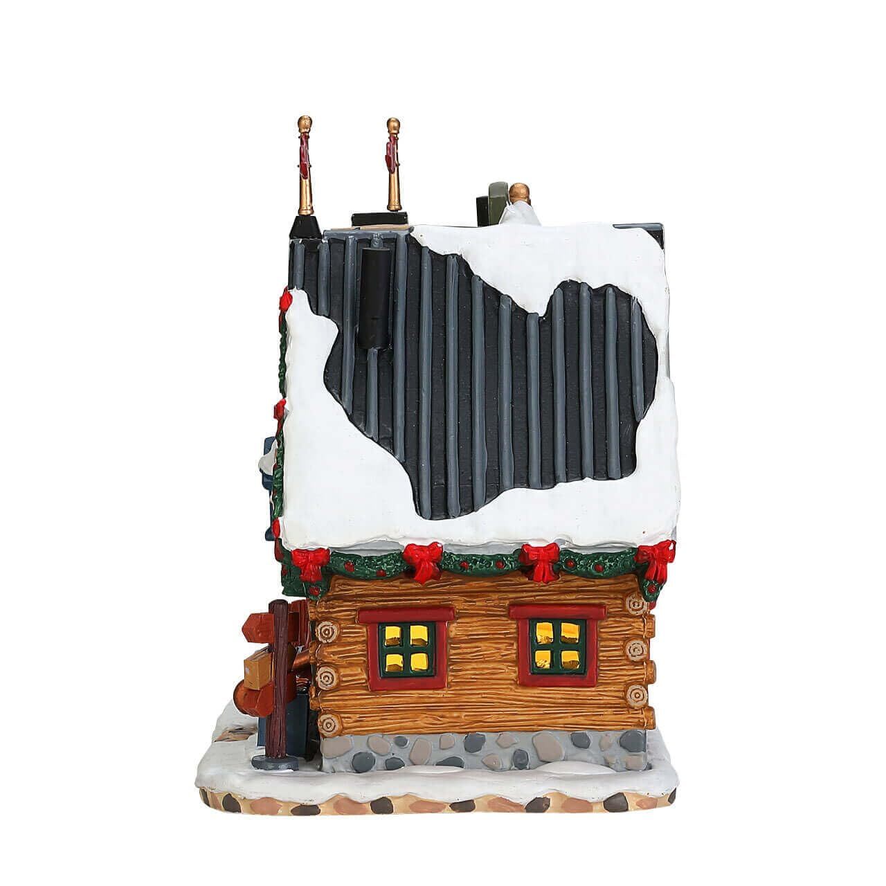 Lemax Christmas Village Lighted Apres Ski Lodge Multicolor Building Decor