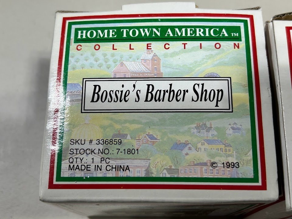 American Landmarks Collection, set of three old time village stores.