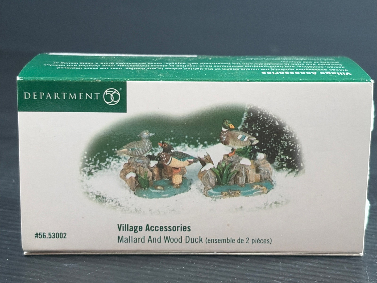 Department 56 Village Woodland Mallard And Wood Duck NEW 2001