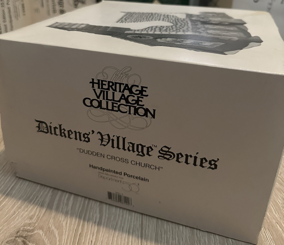 Heritage Village Dickens’ Village Dudden Cross Church Hand Painted Porcelain