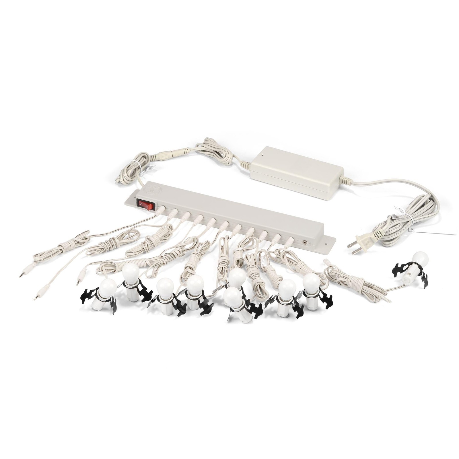 Department 56 Building and Accessory Lighting System 1:13.2, White, Black
