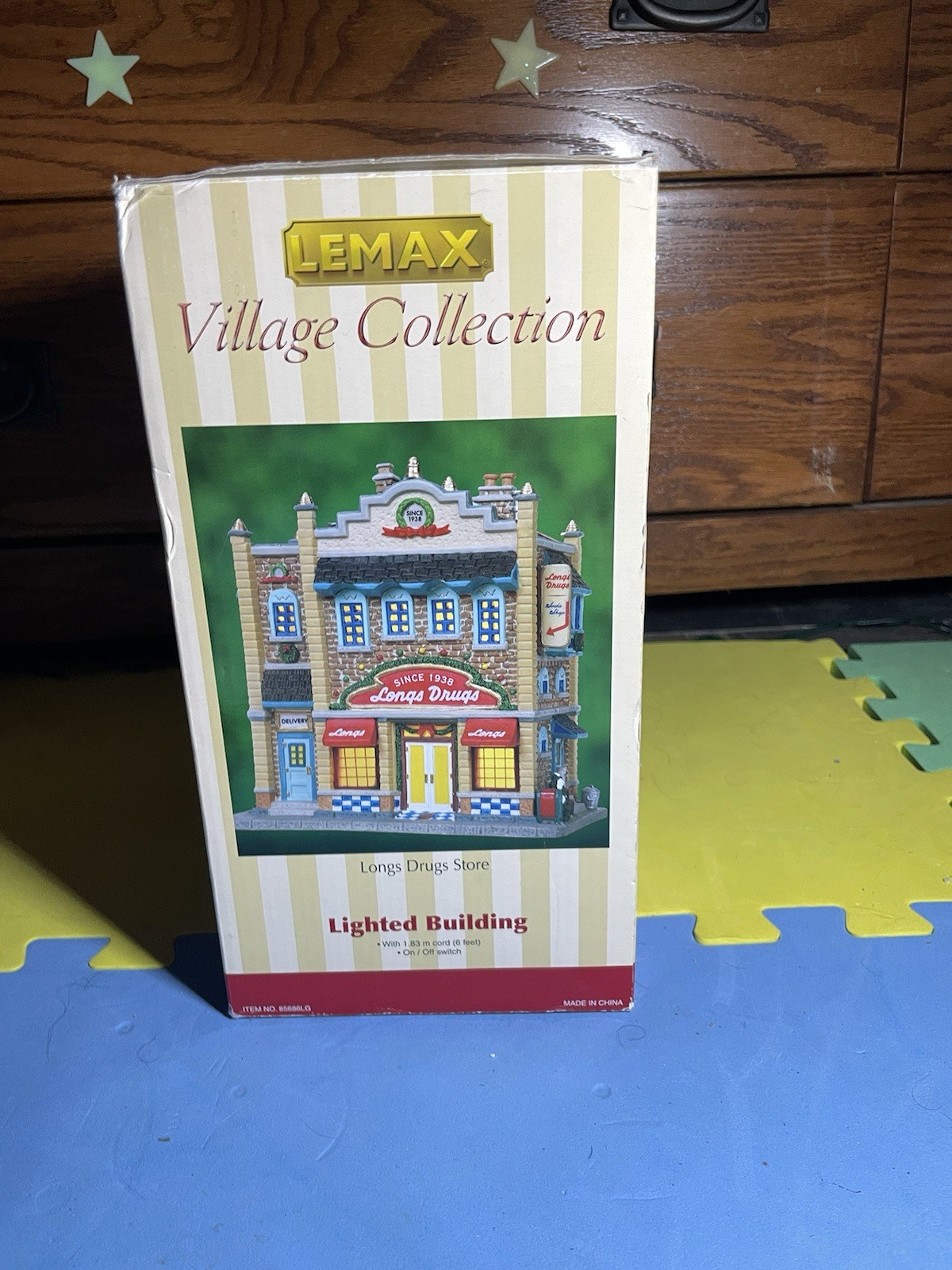 Lemax Longs Drugs Store 2008 Lighted Holiday Village Building Christmas Holiday