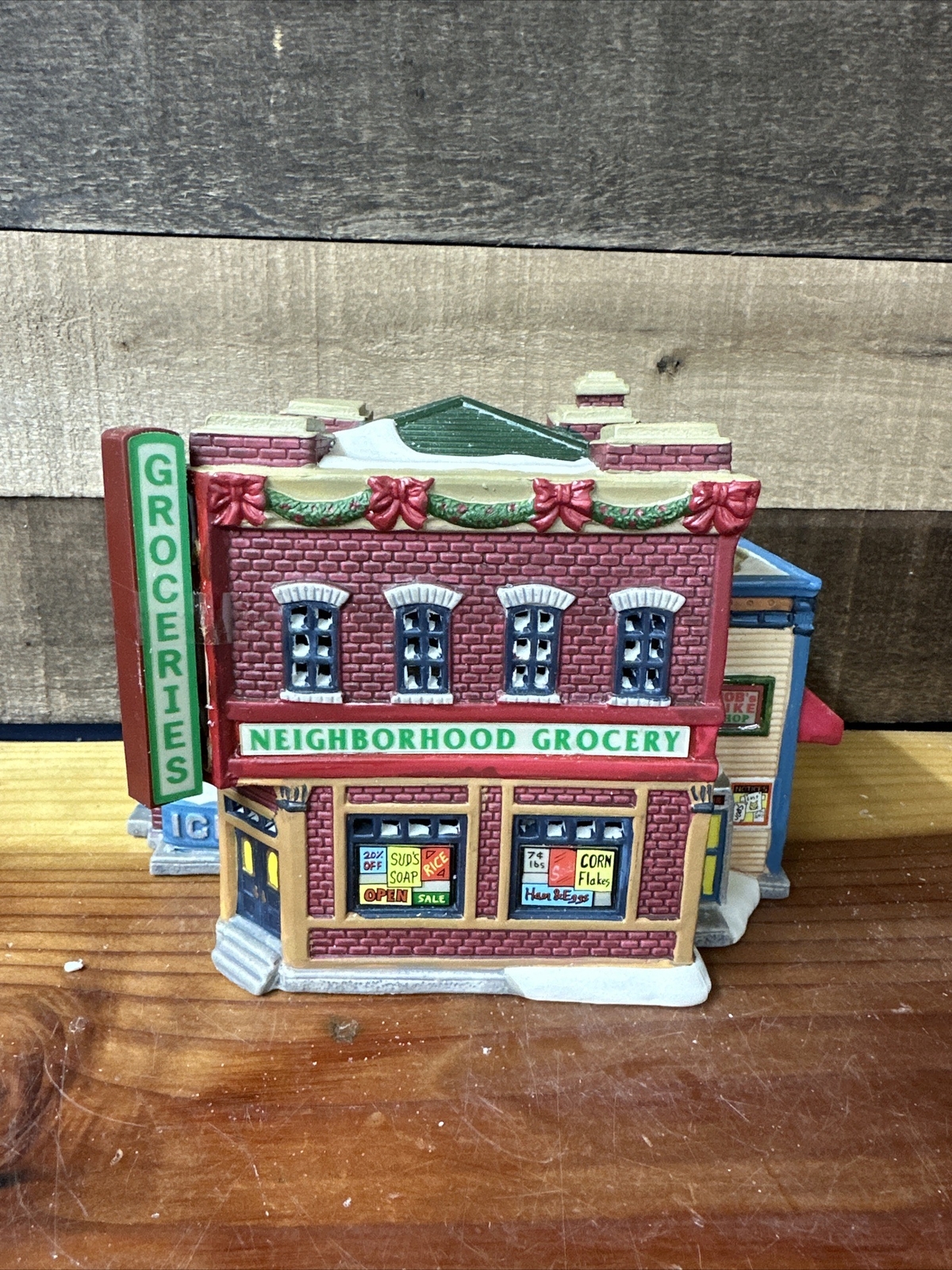 Lemax Neighborhood Grocery And Bike Shop Jukebox Junction