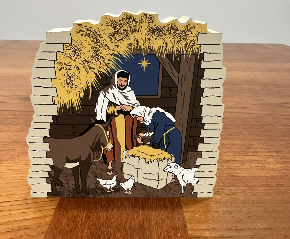 Retired 2003 Cat’s Meow Village Birth of Jesus Bible Stories Collection 03-941