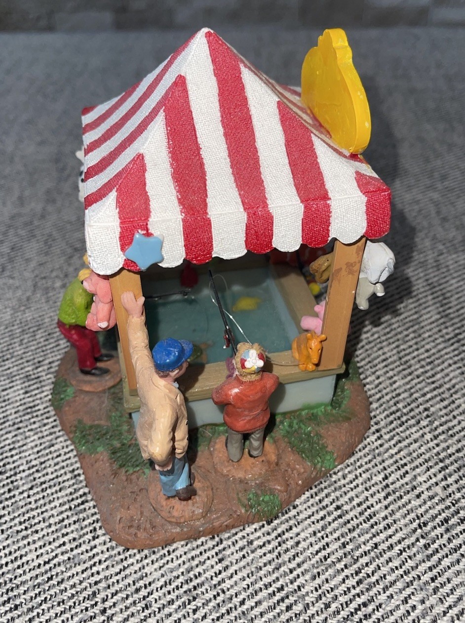 Lemax FISHIN’ POND Fishing Carnival Fair Circus Table Accent – #83685