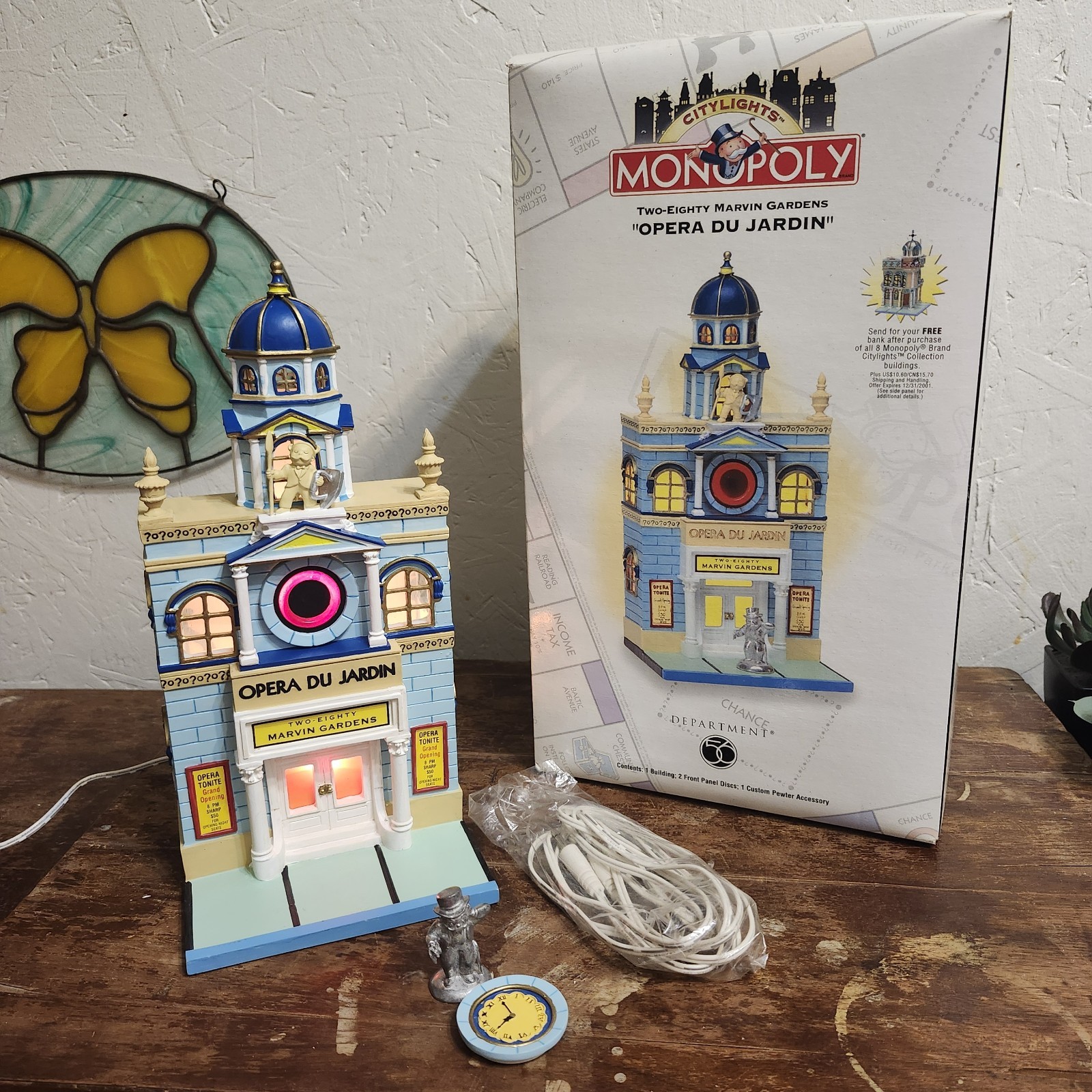 Department 56 Monopoly Opera Du Jardin Village Building Decor Display 1999 READ
