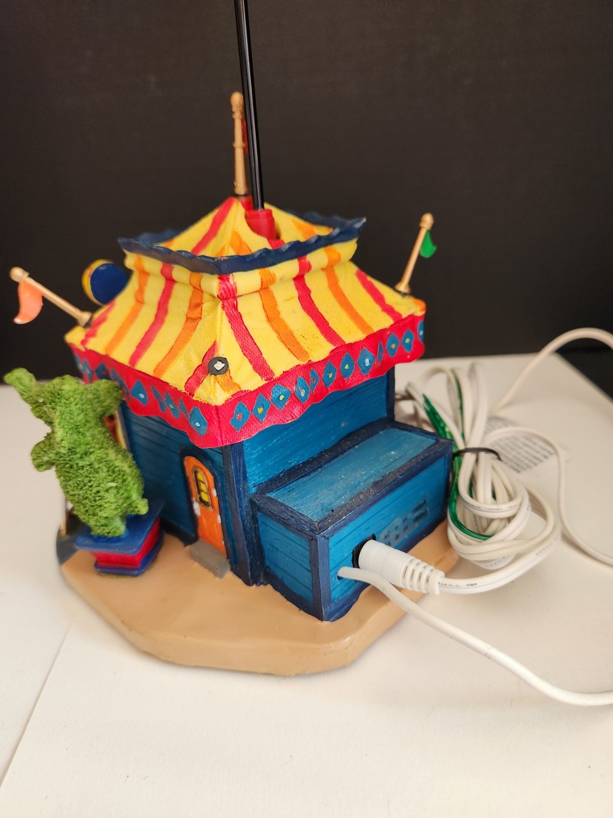 Vtg Lemax 2006 Village Balloon Rides Carnival Circus Lighted Moves 644916 W/Box