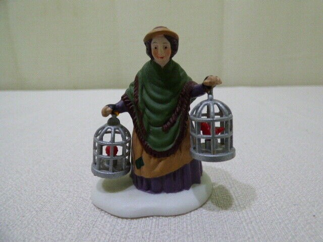 Department 56 The Bird Seller Christmas Village People Figurine Accessory 58033