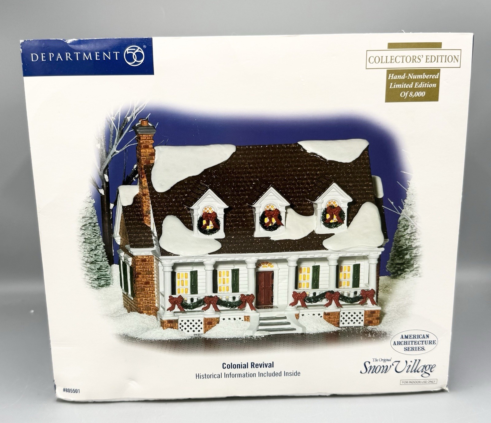 Dept 56 Snow Village Colonial Revival Architecture Series MISSING ONE RIBBON