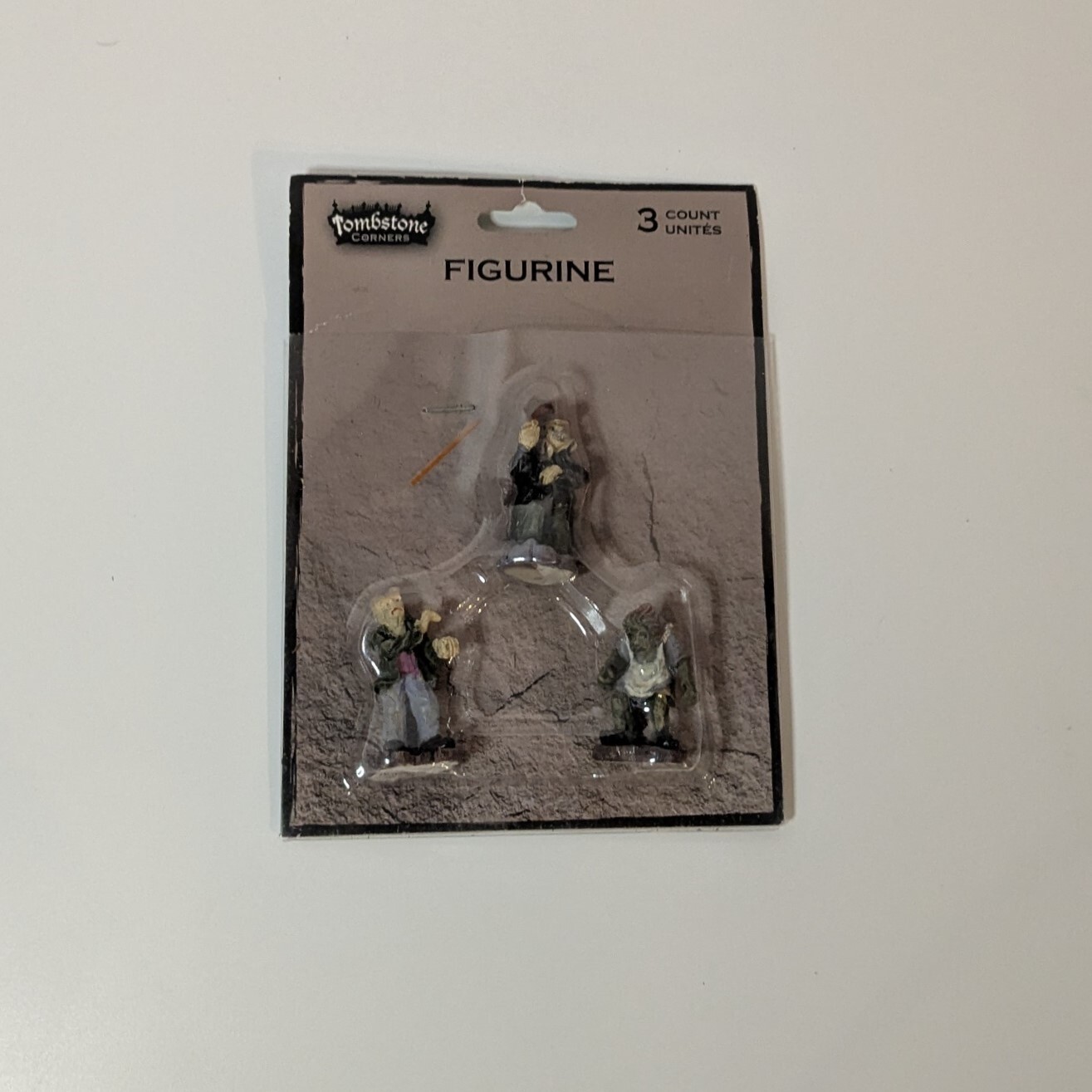 Tombstone Corners Figurines 3 Monsters Halloween Village Hunchback Zombie Madman