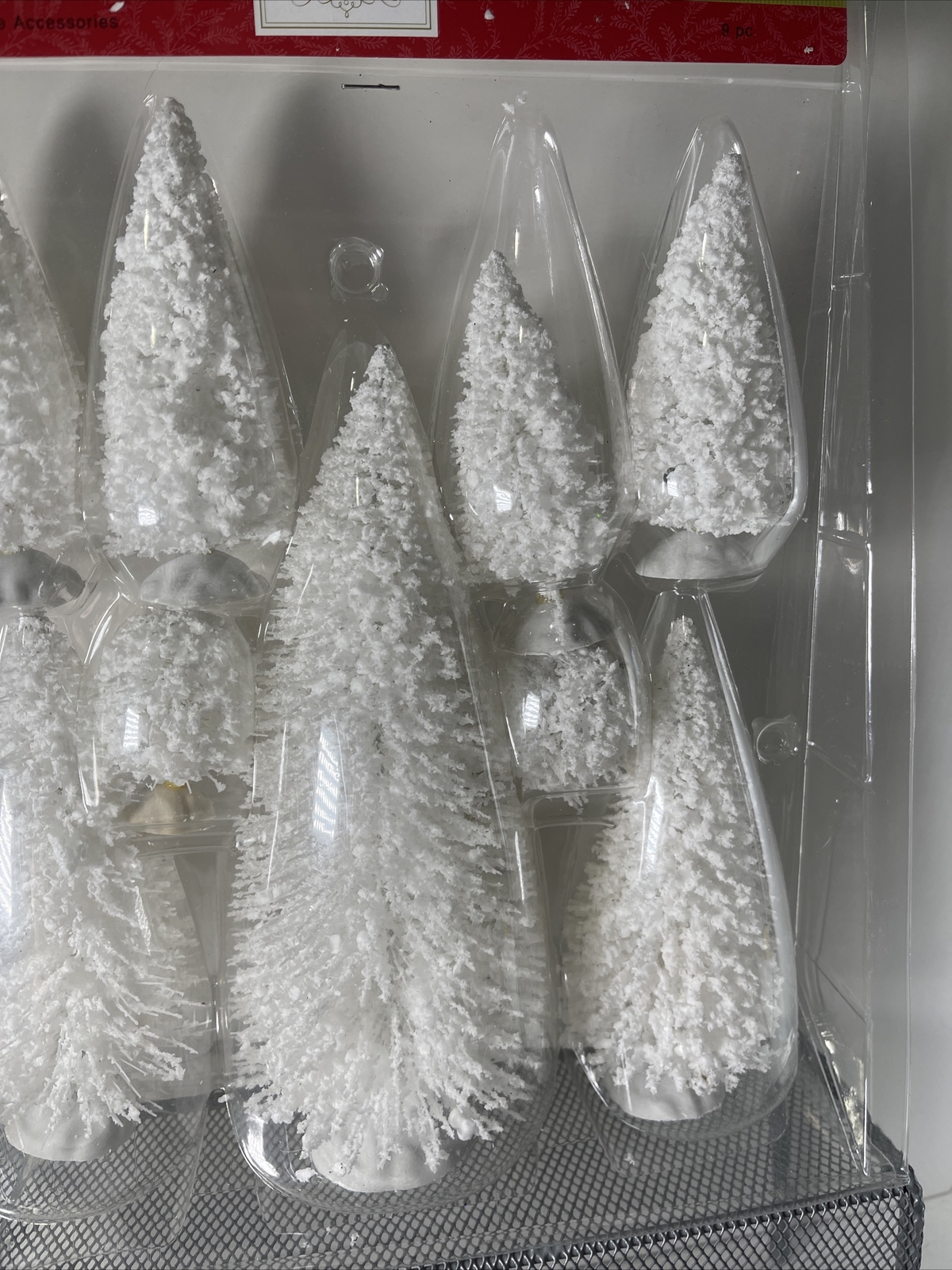 NEW OLD STOCK 2013 HOLIDAY INSPIRATIONS Christmas Village Snow Trees 9 Pk