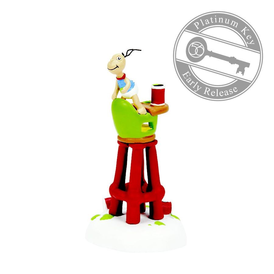 Department 56 Grinch Village Accessory Who-Hash Tester Red High Chair 6013654