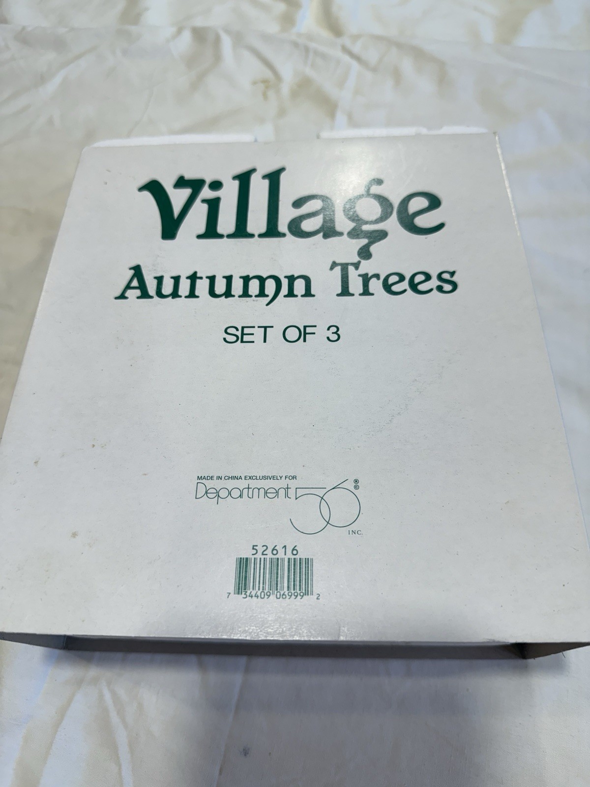 Department 56 Village Autumn Trees set of 3 52616 excellent condition in box