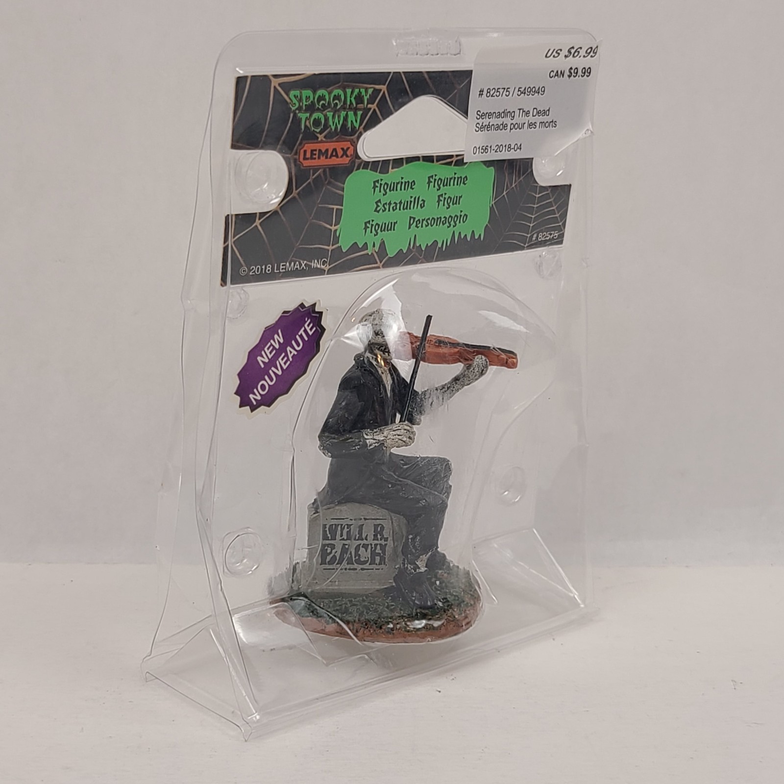 Lemax Spooky Town Serenading The Dead Violin Figurine 82575 Halloween Decor 2018