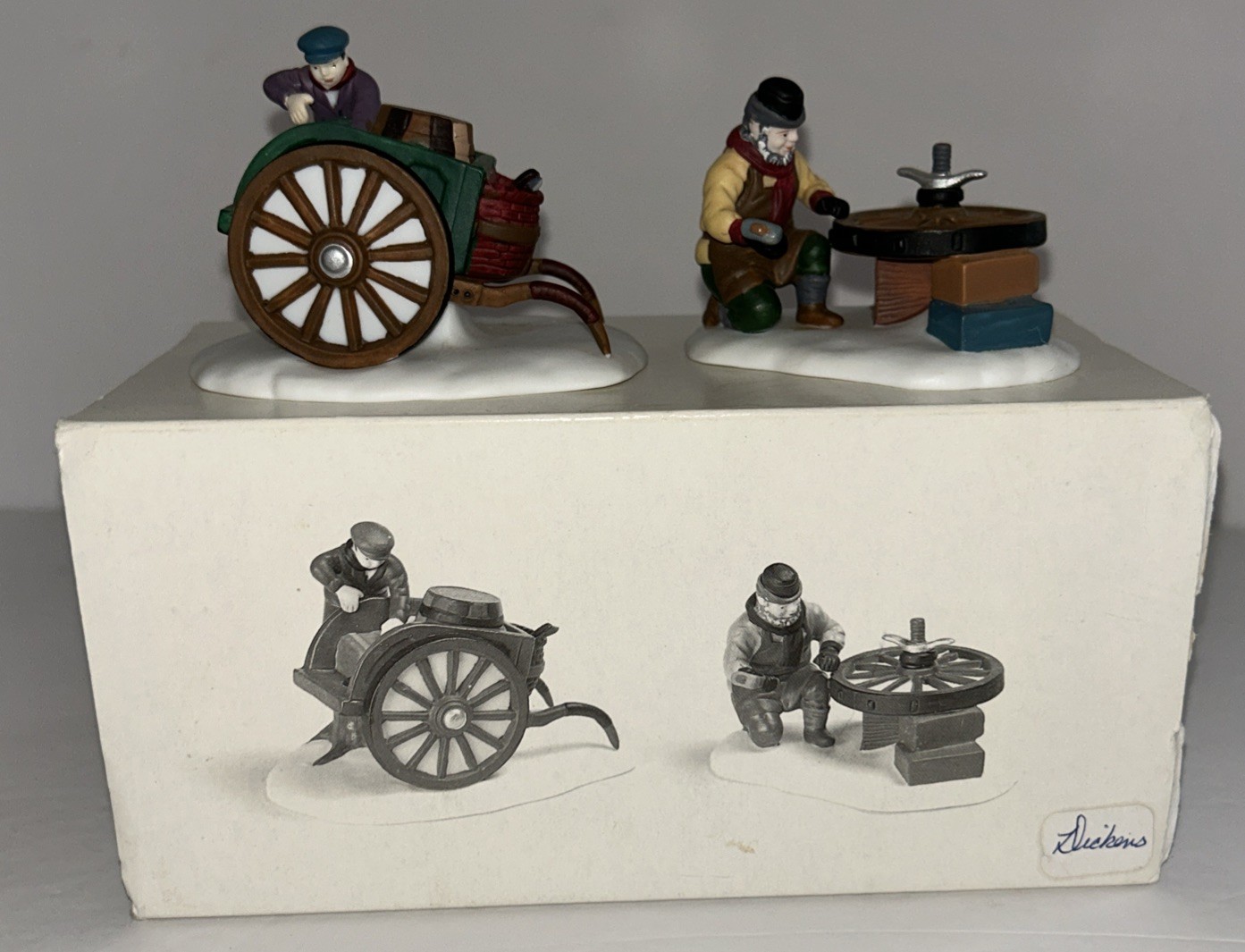 Dept 56 Dickens Village Accessory “C. Bradford Wheelwright & Son” #58181 Retired