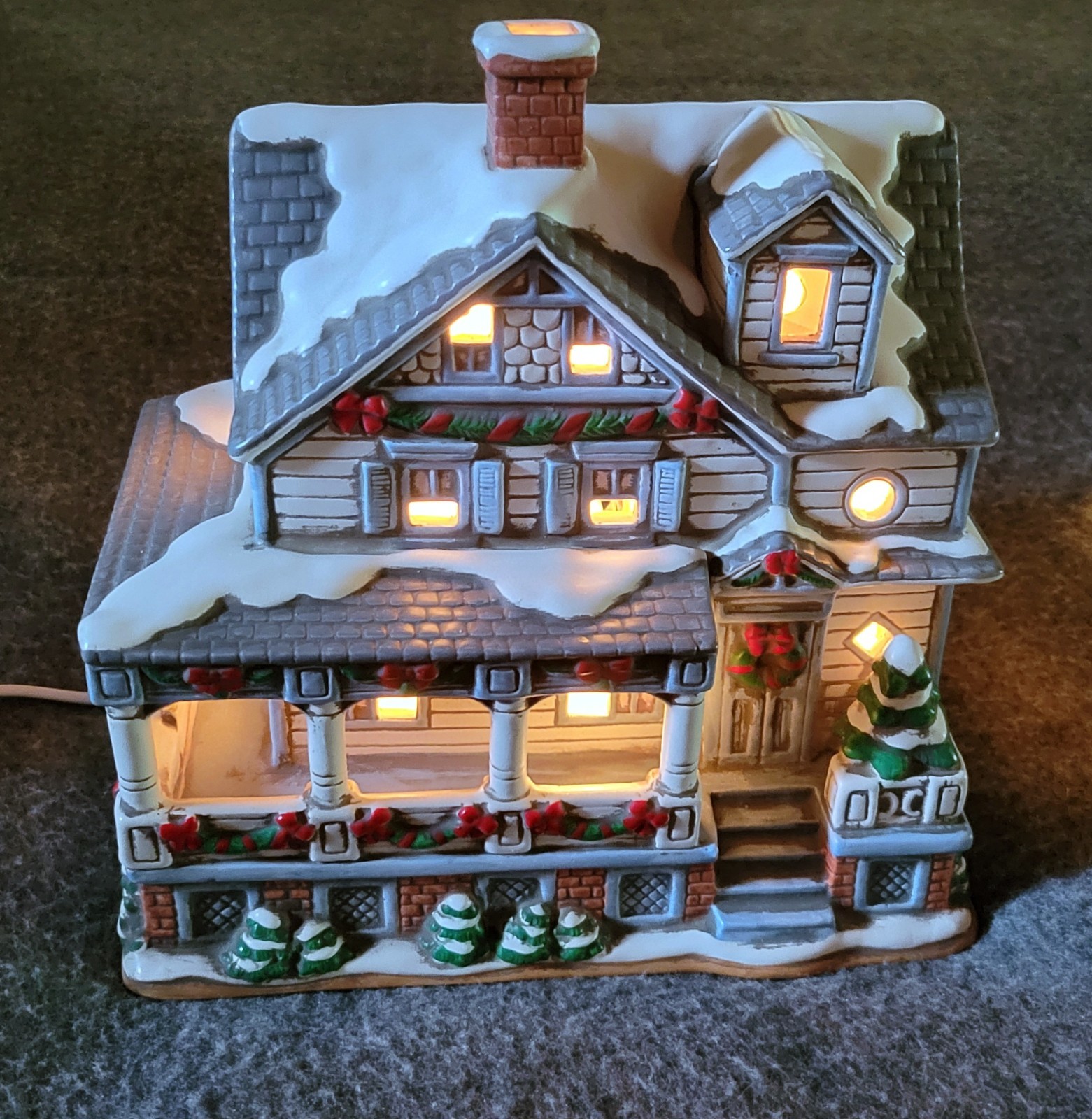 Lefton Lakehurst Lighted Colonial Christmas Village Diorama 11992 # 832 of 4500