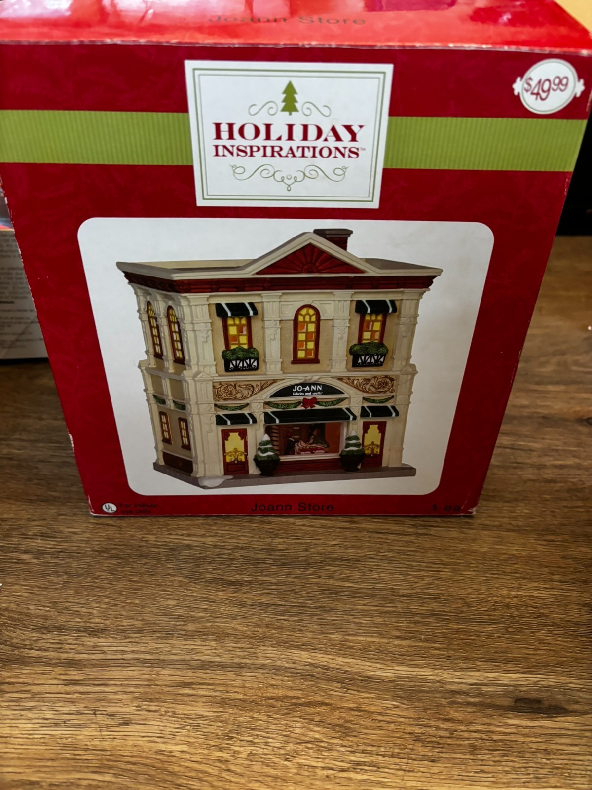 Holiday Inspirations Christmas Village light up building Jo-Ann Fabrics Store 12
