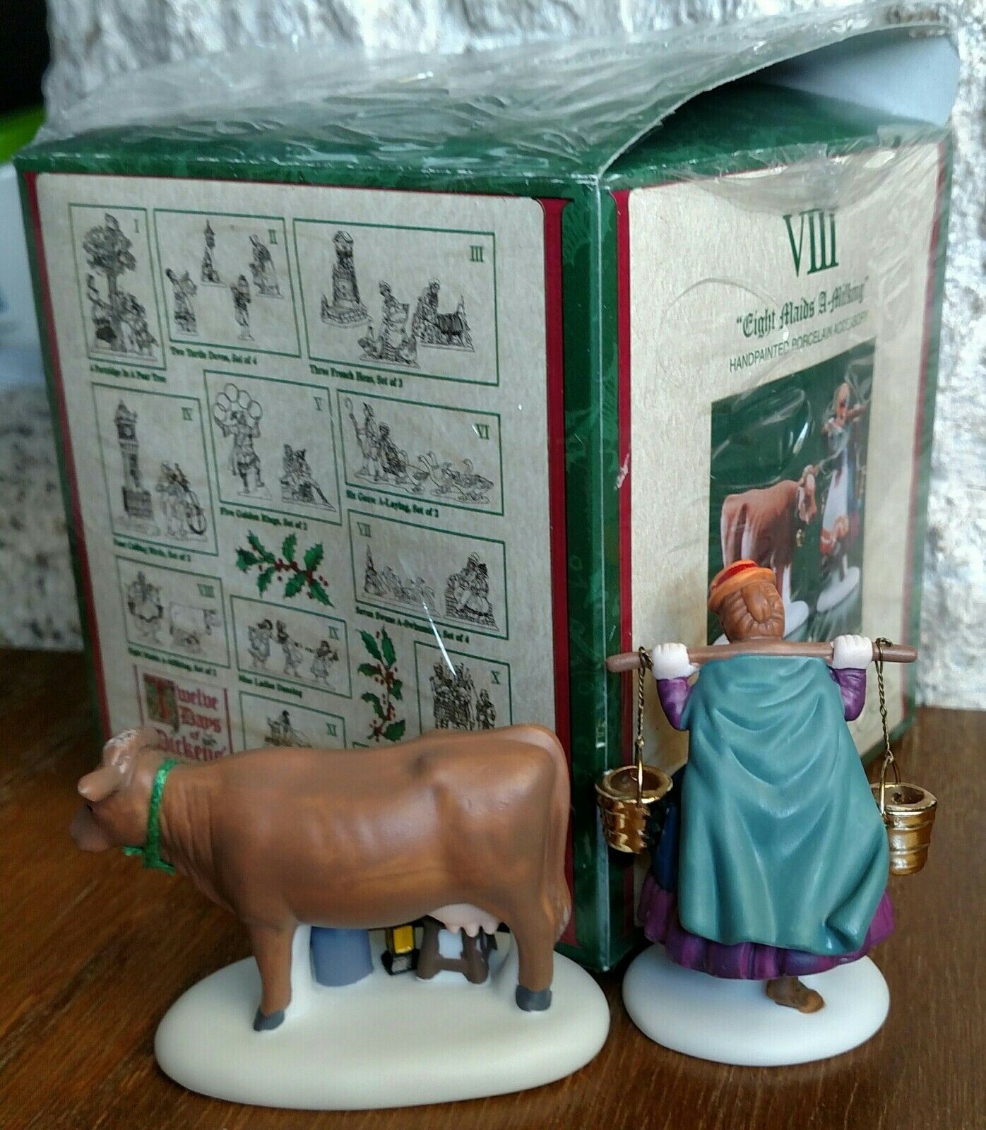 Eight Maids-A-Milking #58384 Department 56 Dickens Village -BUYER GUARANTEE