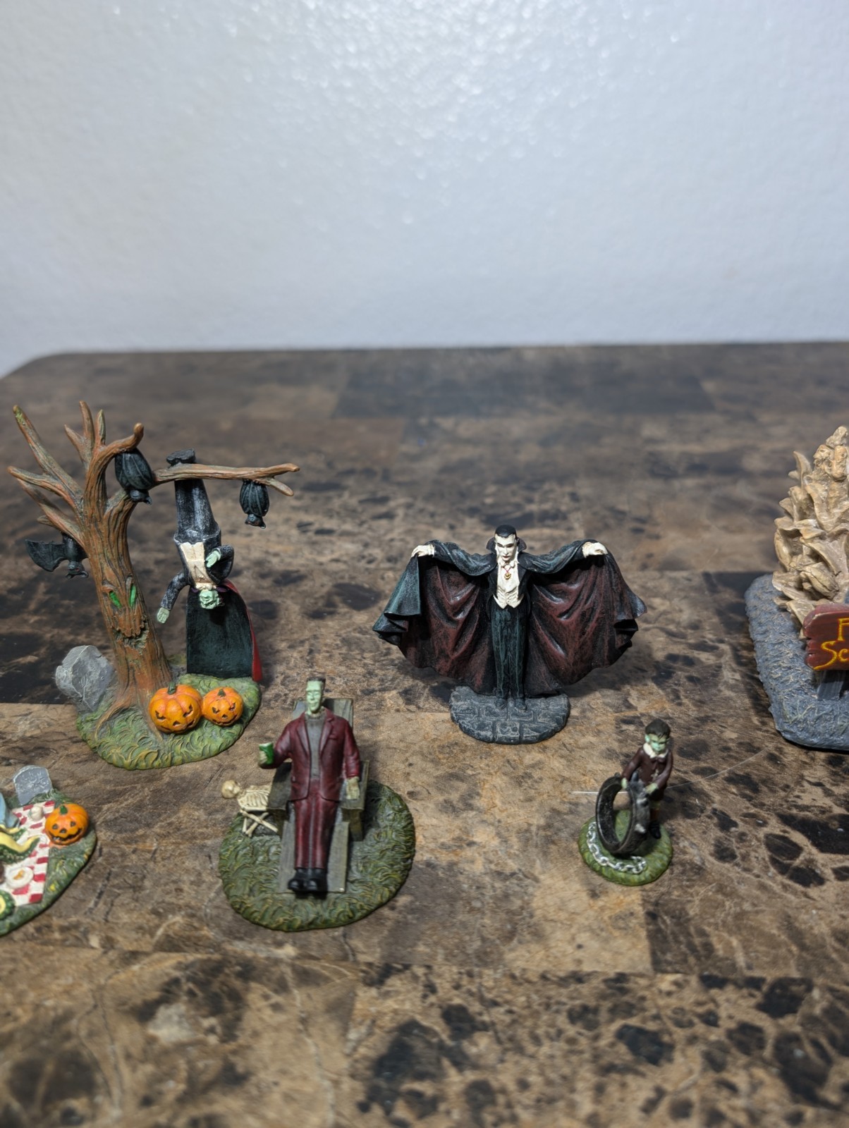 Lot Of Hawthorne Village Halloween Character Figurine Collectibles