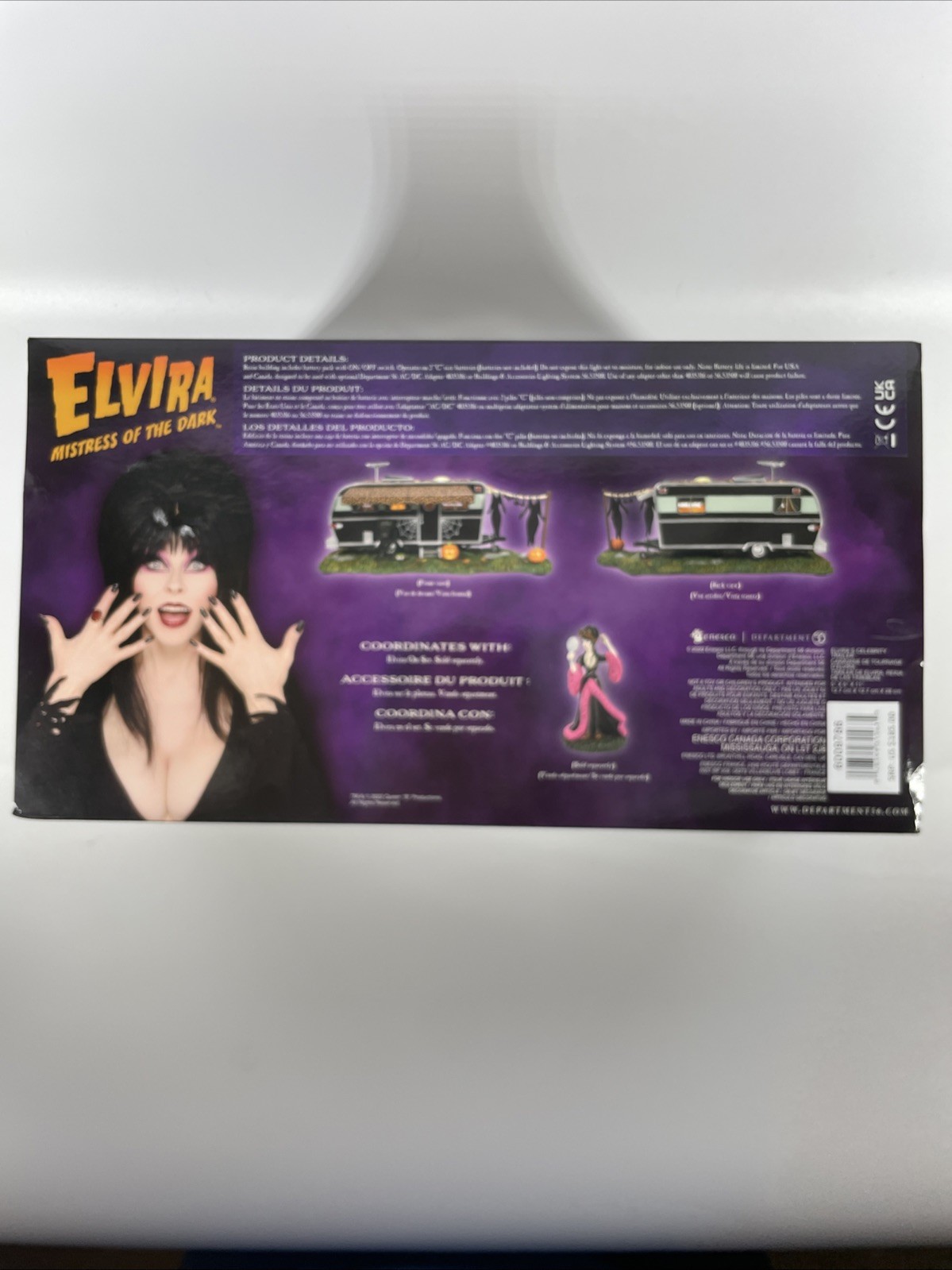 Department 56 Elvira Mistress of The Dark Village Accessories Celebrity Trailer