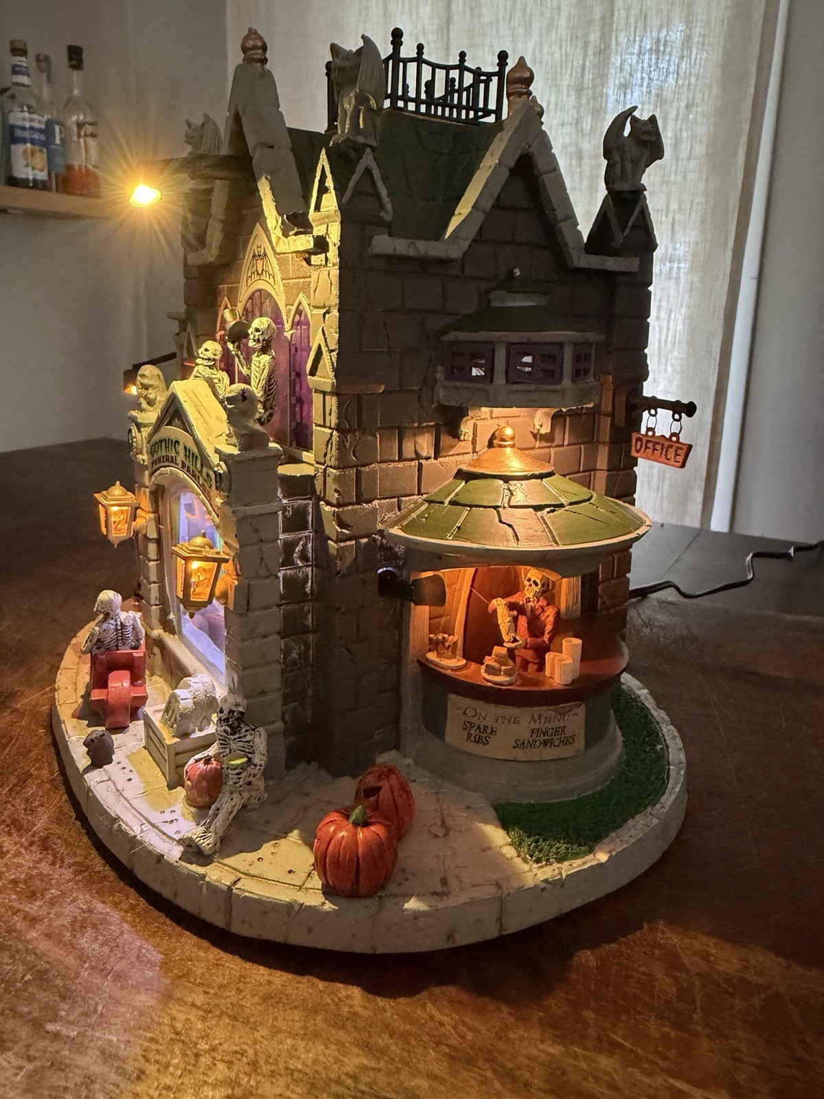 Lemax Spooky Town Gothic Hills Funeral Parlor 2023 Lighted Building
