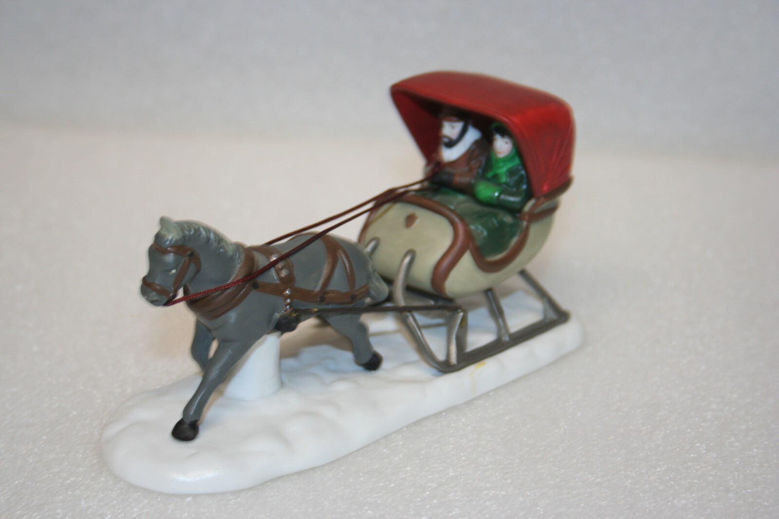 Dept 56 Heritage Village Collection One Horse Open Sleigh 5982-0 ’88