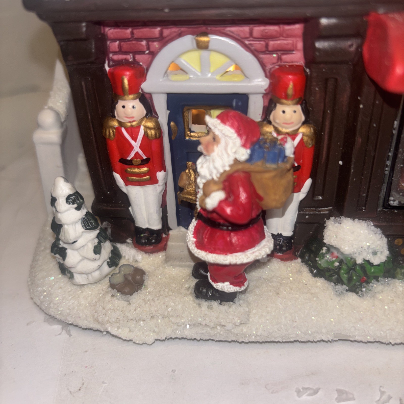 2010 St Nicholas Square Christmas Village Santa’s Toy Chest Illuminated