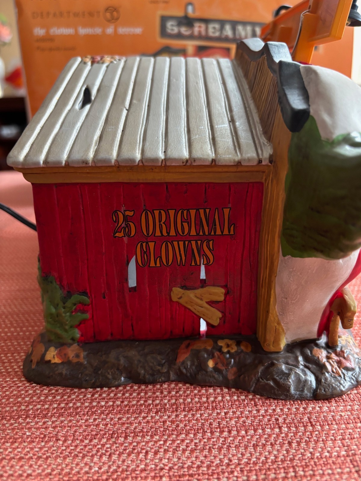 Dept 56 Halloween Clown House of Terror- Ex. Condition- Light & Sound see video