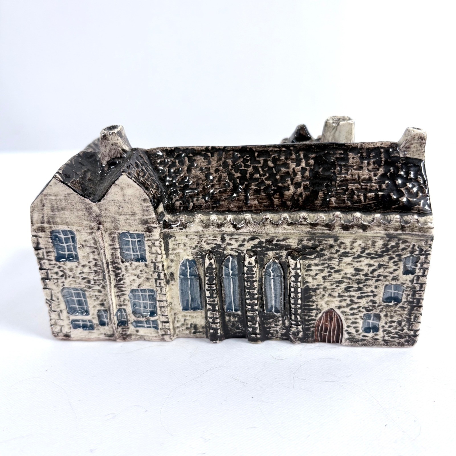 John Putnam Heritage Houses Dartington Hall Gray Ceramic Miniature Building No 1