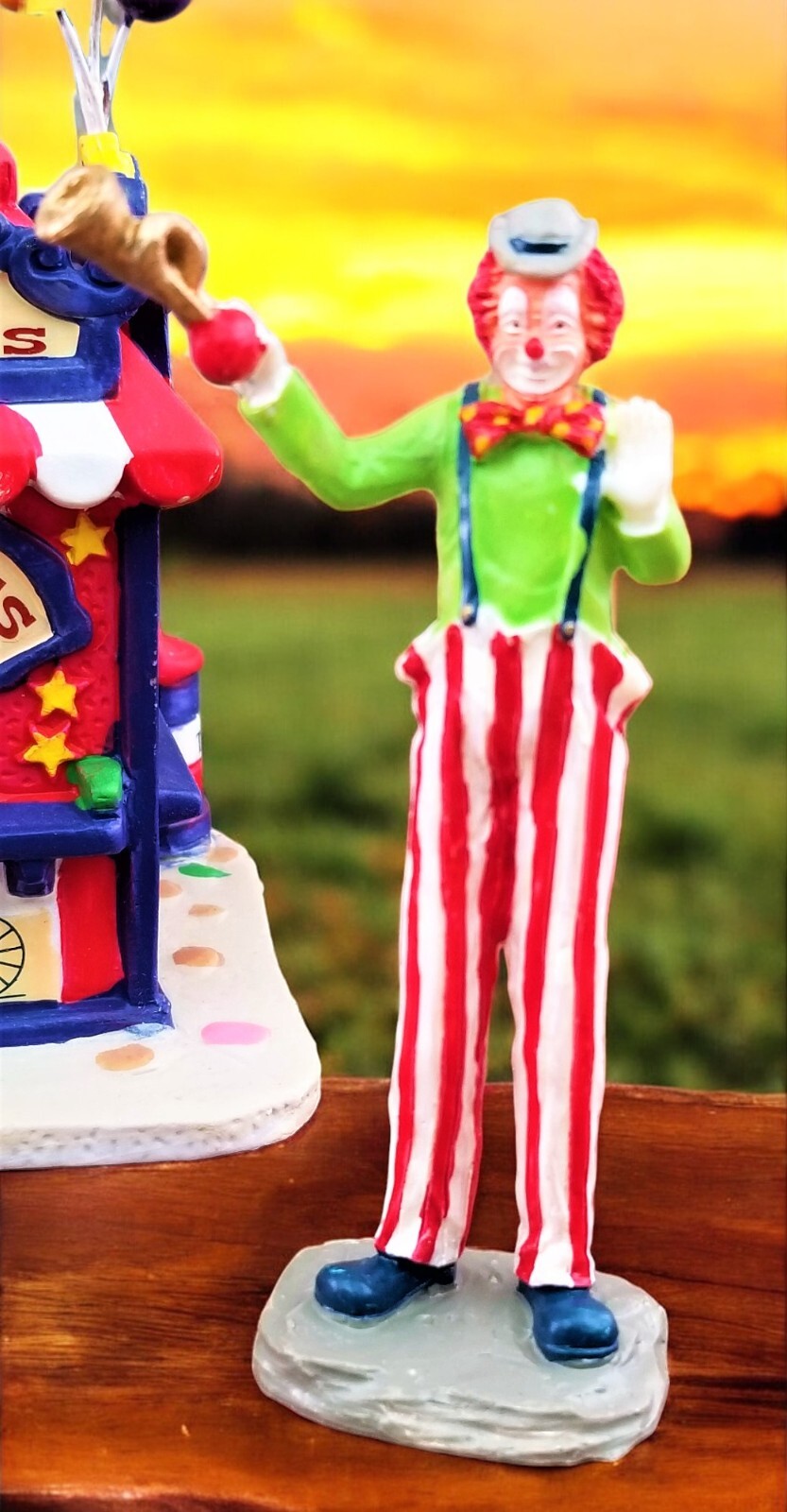Lemax Carnival Ticket Booth Clown Fair Circus Village Collection 63563 Set READ