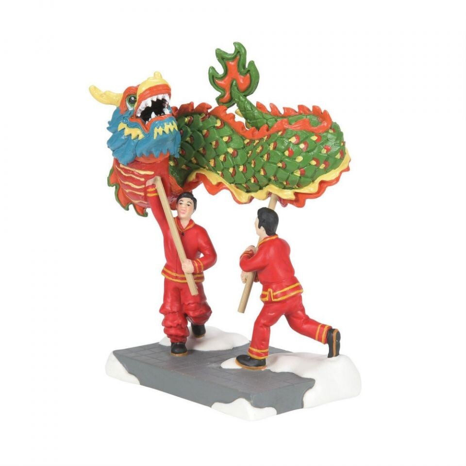 Dept 56 CHINESE DRAGON DANCE Christmas In The City Village 6014550 Lunar Dragon