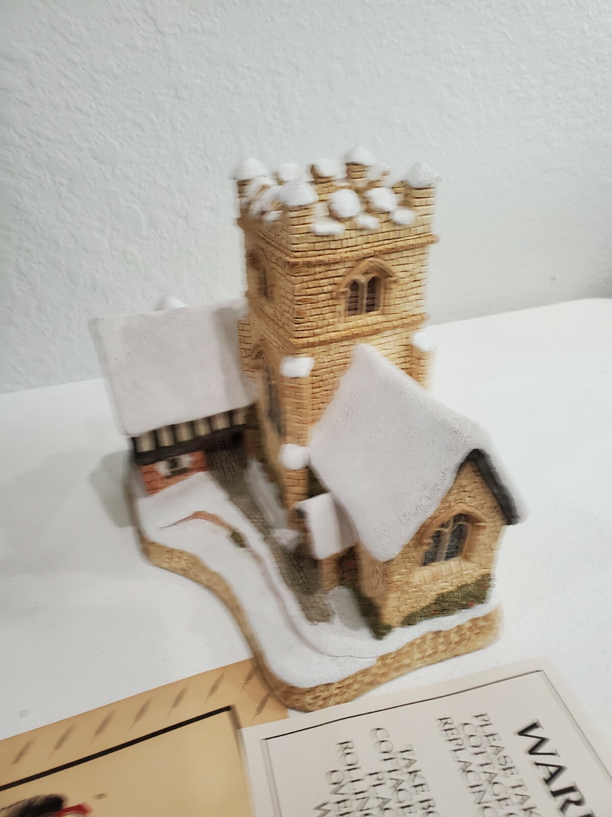 1989 DAVID WINTER Cottages A Christmas Carol Parish Church ORIGINAL BOX & COA
