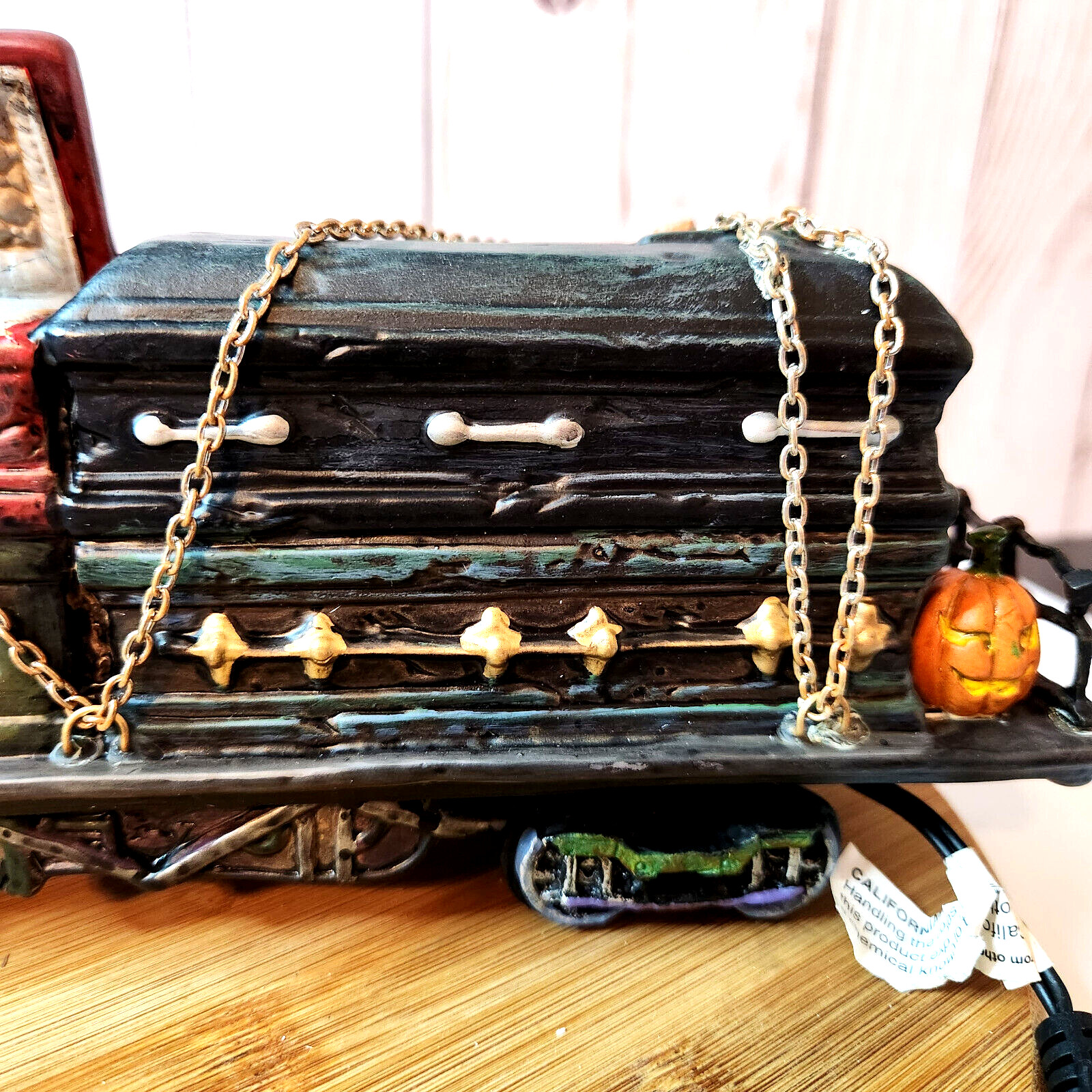 Department 56 Haunted Rails SLEEPER CAR Train Coffins Ghoul Halloween 4028711